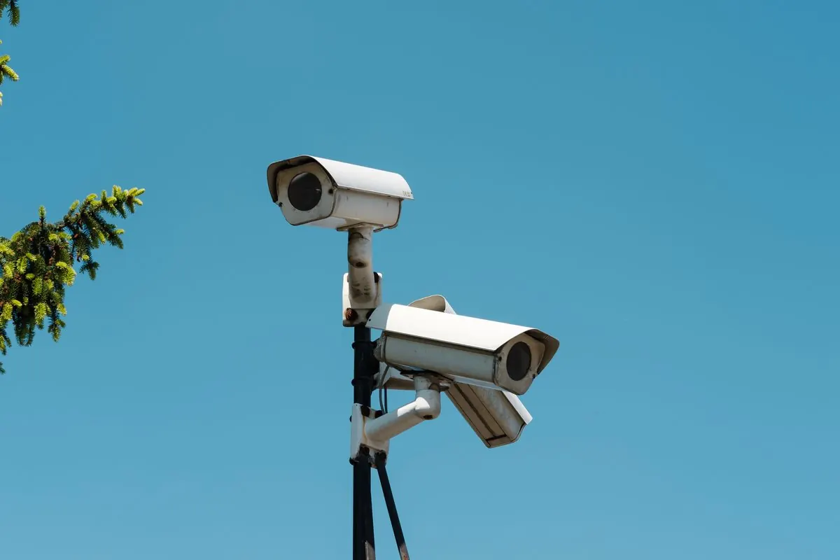 CCTV cameras watching over the site